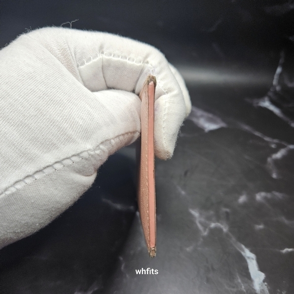 Prada Saffiano Metal Pink Card Holder Leather - Picture 4 of 4